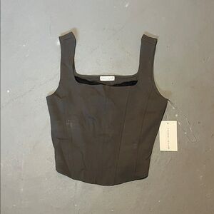 Elegant Green Crop Top